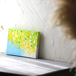 【原画】　ミモザ　約227×158mm（SMサイズ）キャンバス　送料無料 5枚目の画像