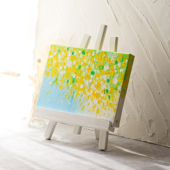 【原画】　ミモザ　約227×158mm（SMサイズ）キャンバス　送料無料 9枚目の画像