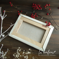 【原画】　ミモザ　約227×158mm（SMサイズ）キャンバス　送料無料 12枚目の画像