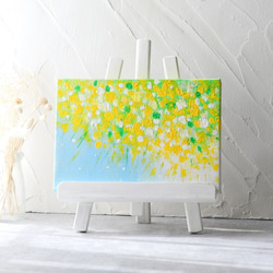 【原画】　ミモザ　約227×158mm（SMサイズ）キャンバス　送料無料 3枚目の画像