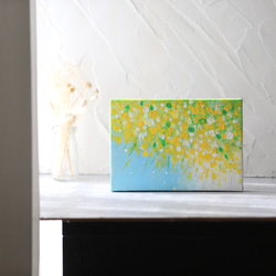 【原画】　ミモザ　約227×158mm（SMサイズ）キャンバス　送料無料 11枚目の画像