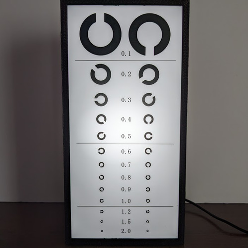 視力検査 眼鏡屋 メガネ めがね 電光板 インテリア ミニチュア 看板