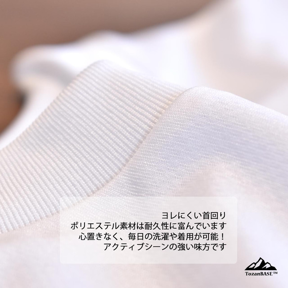 立山 夏 北アルプス Tシャツ ホワイト ドライ 吸水速乾 山 登山 6枚目の画像