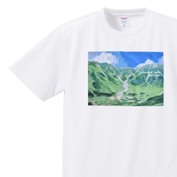 立山 夏 北アルプス Tシャツ ホワイト ドライ 吸水速乾 山 登山 2枚目の画像