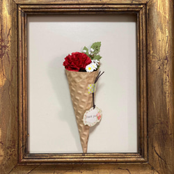 一輪花 〜 アイスクリームみたいなプチブーケ・カーネーション 4枚目の画像