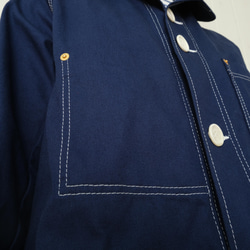 french work coat　blue 第12張的照片