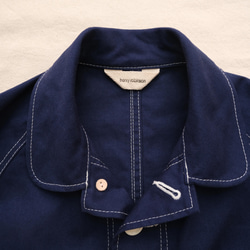 french work coat　blue 第9張的照片