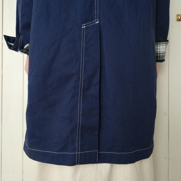 french work coat　blue 第13張的照片