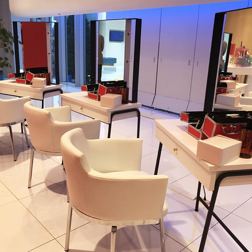 サロンセット面 美容室 スタジオ女優ミラードレッサー（ブラック