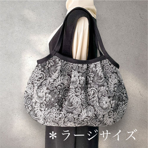 ブラックWデニム♡グラデローズ刺繍のちょこっとお出かけミニ