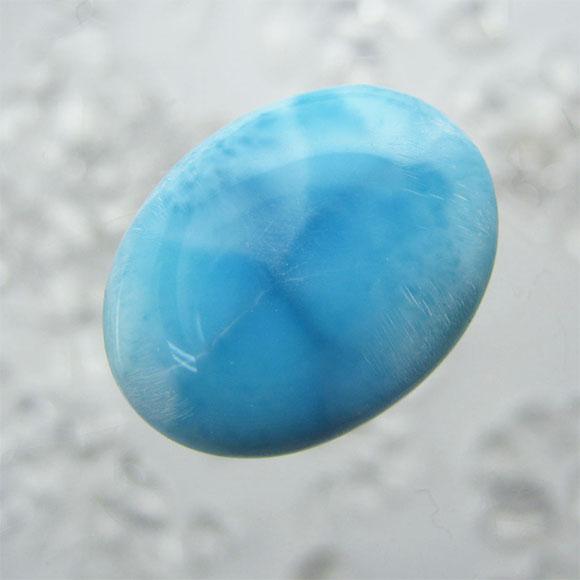 ラリマールース　【送料込】　LMR286　ドミニカ共和国の石研磨職人の旦那から送ってもらってます　larimar　直輸入