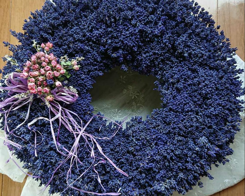 ラベンダーリース ドライフラワー coco 通販 13587422｜Creema(クリーマ)