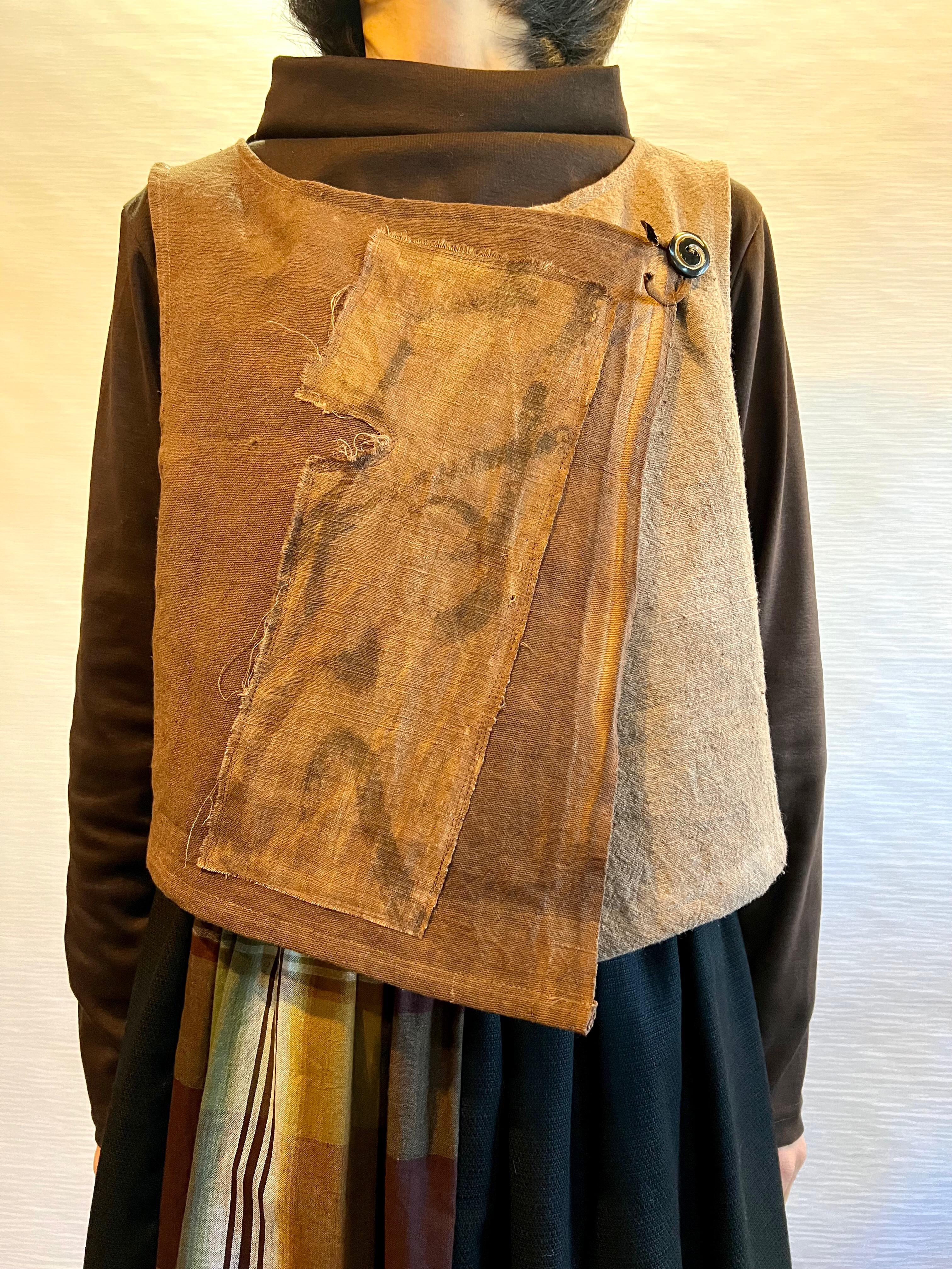 柿渋染コーヒー豆袋×のぼり旗　ベスト