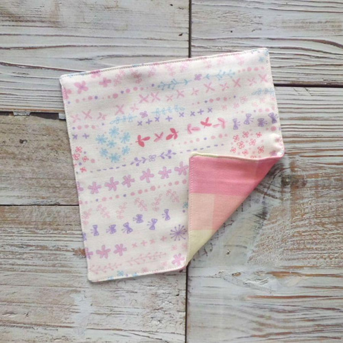 fuwara＊ガーゼはんかち3枚set❤︎ピンク fuwara＊ガーゼはん