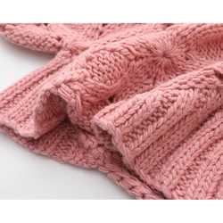 手編み  秋春の新しいフックの花の棒のニットのセット短いセーターの丸い襟 2枚目の画像