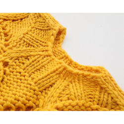 手編み  秋春の新しいフックの花の棒のニットのセット短いセーターの丸い襟 2枚目の画像