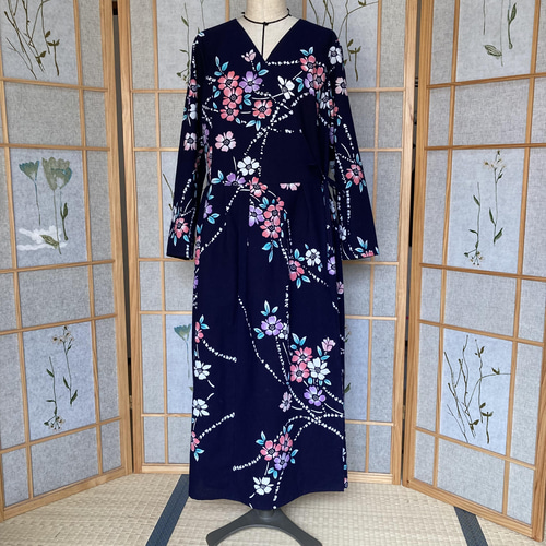 ご予約品)浴衣リメイクワンピース