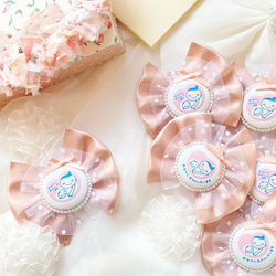 マタニティロゼット 全3色】妊婦さんのカバンにつけるマタニティマークのキーホルダー