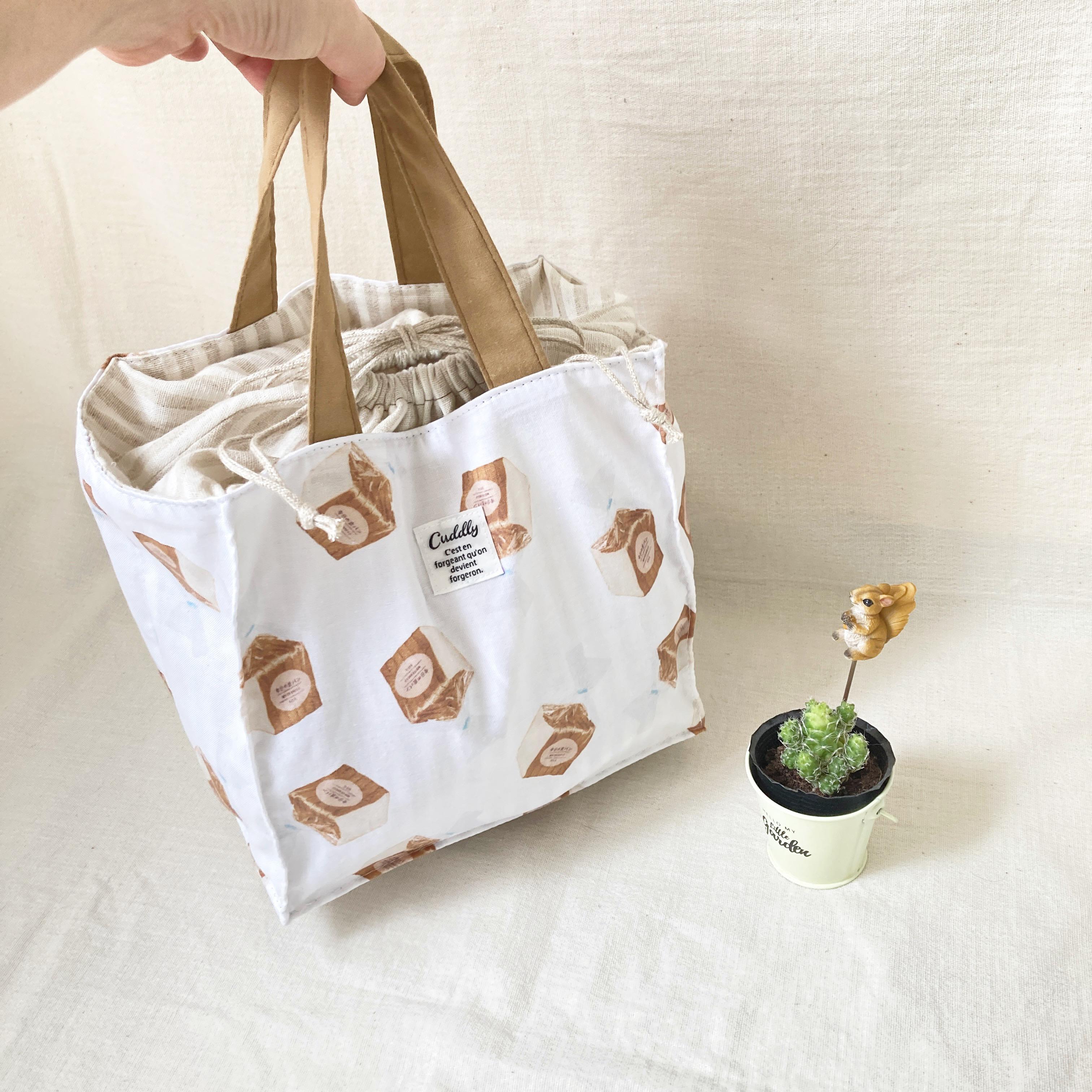 2404-30 ミニチュアトート・巾着トートサシェ 香り袋 ロアンヌ パープル 2404-29 ミニチュアトート・巾着トートサシェ 香り袋 ロアンヌ