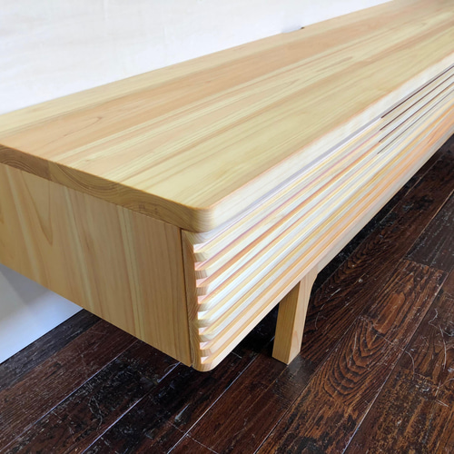 【美品】ハンドメイド作家　テレビボード　テレビ台　無垢材 美品】ハンドメイド作家 テレビボード テレビ台 無垢材