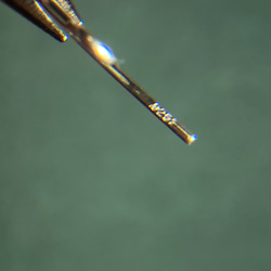 【silver925 18KGP】天然石ブラックスピネルのキラッとクールピアス(イヤリング) 11枚目の画像