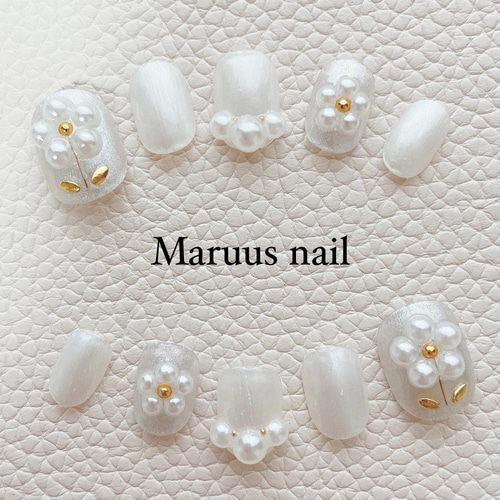 ツーパールフラワーネイルチップ ネイルチップ（つけ爪） Maruu 通販  