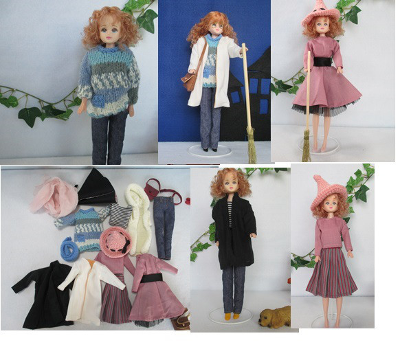 G　大人も楽しい着せ替え人形　いろいろ着せ替え洋服付　ハロウィン