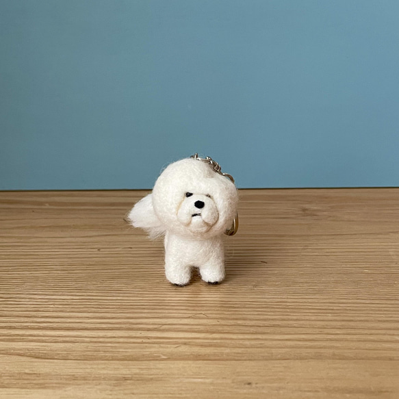羊毛フェルト　ビションフリーゼ 羊毛フェルトで簡単】あなたのペットも立体に！ビション