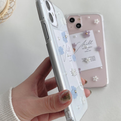✿iPhone15対応✿ White mini flower iPhoneケース 7枚目の画像