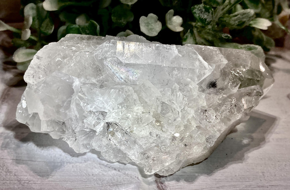 ミナスジェライス州トマスゴンサガ産　水晶　クラスター　浄化セット 浄化セット 水晶クラスター （ブラジル ミナスジェライス州