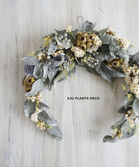 Dried flower Wreath ～ CRESCENT  ～　24x23 5枚目の画像