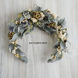 Dried flower Wreath ～ CRESCENT  ～　24x23 3枚目の画像