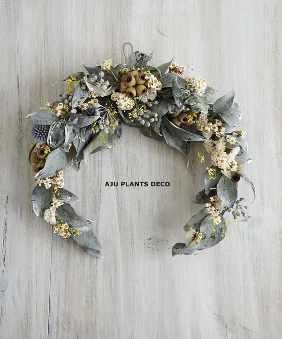 Dried flower Wreath ～ CRESCENT  ～　24x23 3枚目の画像
