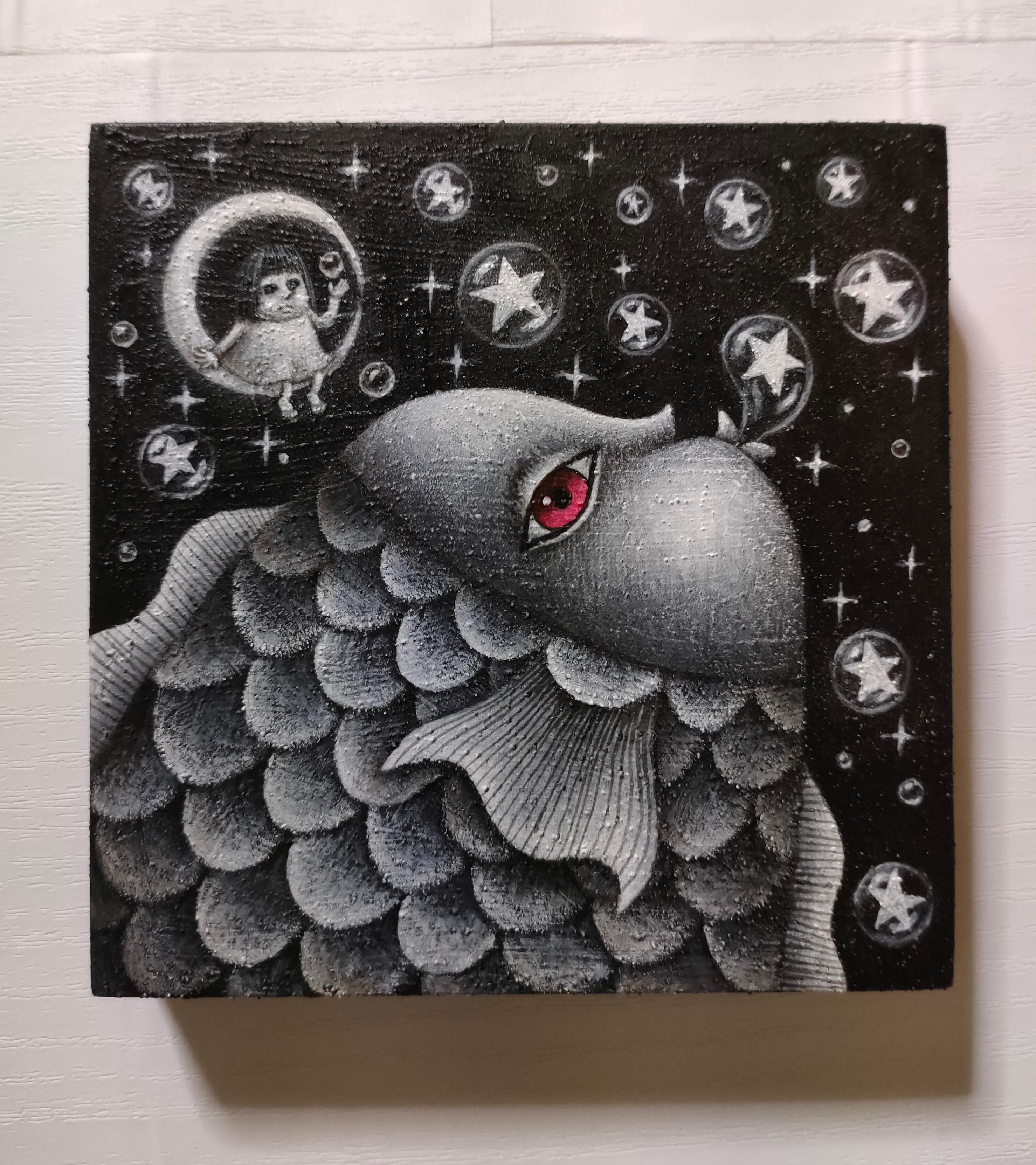 ミニ原画 夜のかがやき