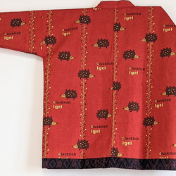 Creema限定　着物生地を使ったリバーシブルでも着れる半纏です。表は絹、裏は綿生地です。両方楽しめます。贈り物に! 5枚目の画像