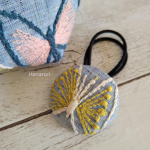 Creema限定 ミナペルホネン sky flowerライトブルー B5トート リネン