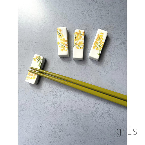 専用♡北欧♡ミモザ♡お花の箸置き50個セット 北欧♡ミモザな箸置き5つセット♡はしおき♡お花♡フラワー