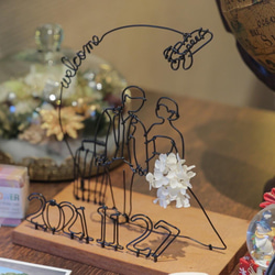 ワイヤークラフト　リングピロー　ウエディング オーダーメイド］ウェルカムボード リングピロー ウェディング