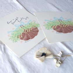 「スズランの花かご」20cm角ポスター（文字入り／なし） 6枚目の画像