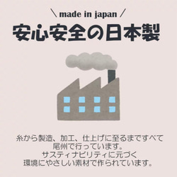 【売り切れ】尾州ウール　しずく(ネイビー)　グラニーバッグL&ポーチセット 7枚目の画像