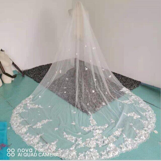 大好評中！ ロングベール 花嫁/ウェディングドレス/結婚式 パール