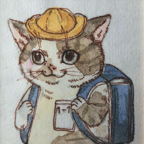 期間限定 セール - 売れ筋ランキングをチェック 猫のちっちゃな原画 入学式 01 イラスト クワハラシホコ 通販 イラスト集+原画集