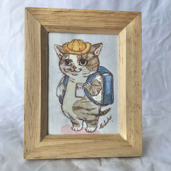 猫のちっちゃな原画 入学式 01 イラスト クワハラシホコ 通販 13592804