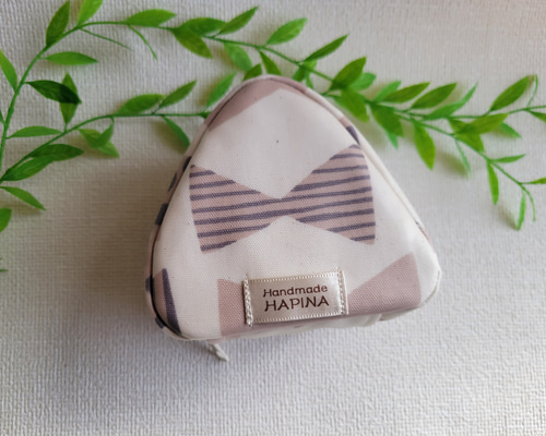 専用】No.G163 おにぎりポーチ りぼん 保冷 保温 ハンドメイド いちご