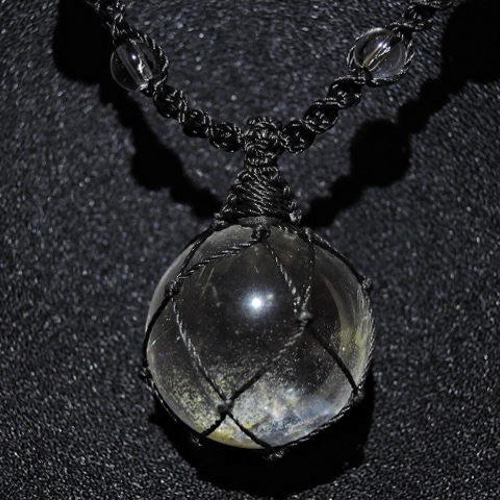 ☆ヒマラヤ産☆虹の水晶玉21mm☆ネックレスペンダント☆天然石