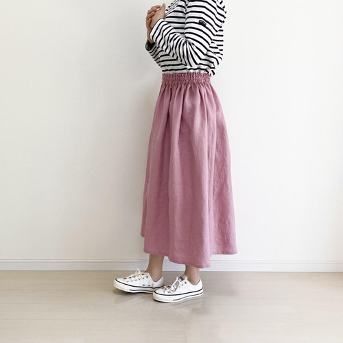 ⭕️【美品お値下げ】SACRA サクラ　コットンギャザー　ロングスカート　38 SACRA｜ サクラ ｜DRAPY LINEN ギャザースカート｜ 118218121 | G