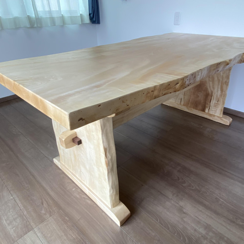 栃一枚板テーブル オーダーメイド ダイニングテーブル 一枚板テーブル