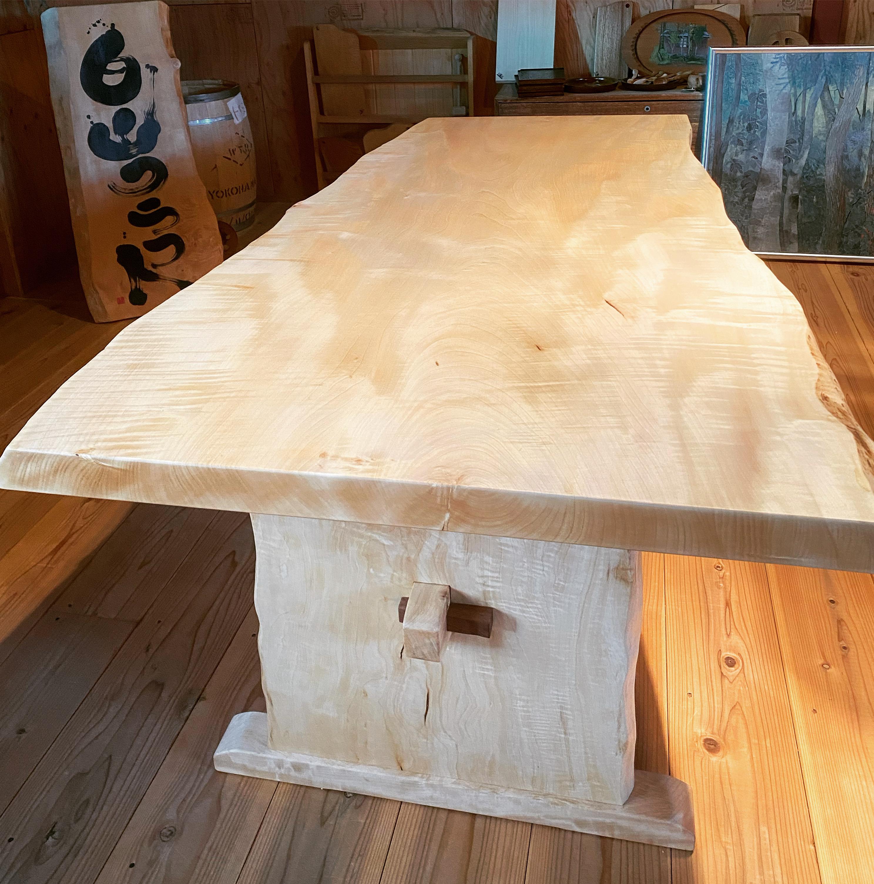 栃一枚板テーブル　オーダーメイド 栃一枚板テーブル オーダーメイド | iichi 日々の暮らしを