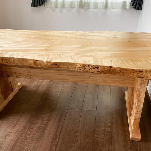 栃一枚板テーブル オーダーメイド ダイニングテーブル 一枚板テーブル