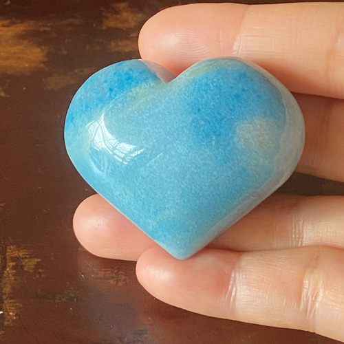 トロレアイト♡ ハート型 01 トロレアイトインクォーツ 天然色 天然石